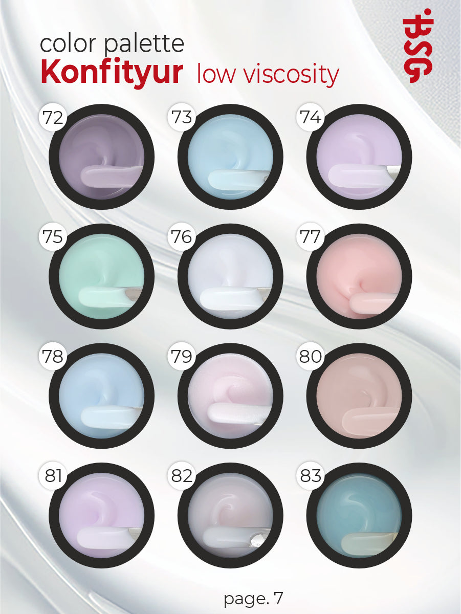 BSG Hard gel for extensions Konfityur #07 LOW VISCOSITY - Pink pearl (13 g)