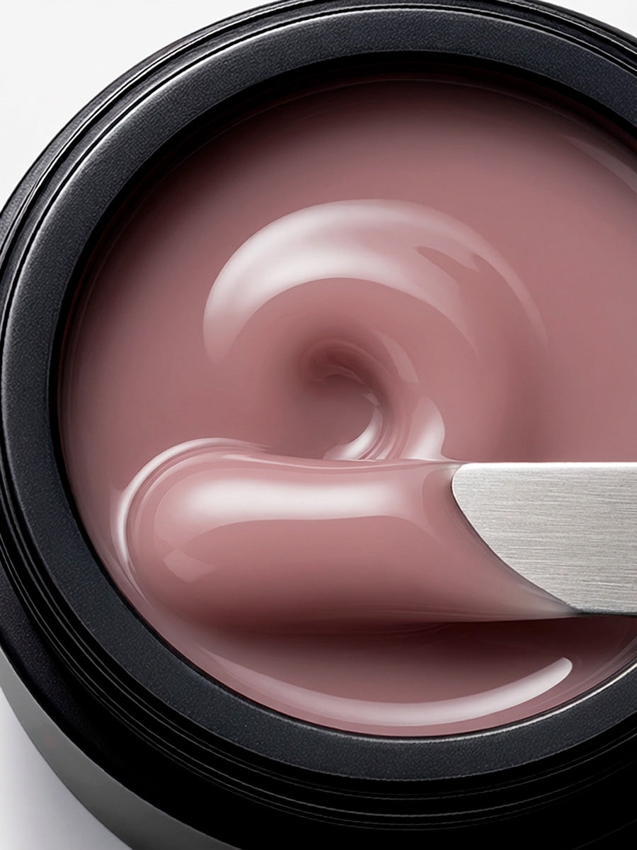 BSG Hard gel for extensions Konfityur #01 LOW VISCOSITY - Pink camouflage (13 g)