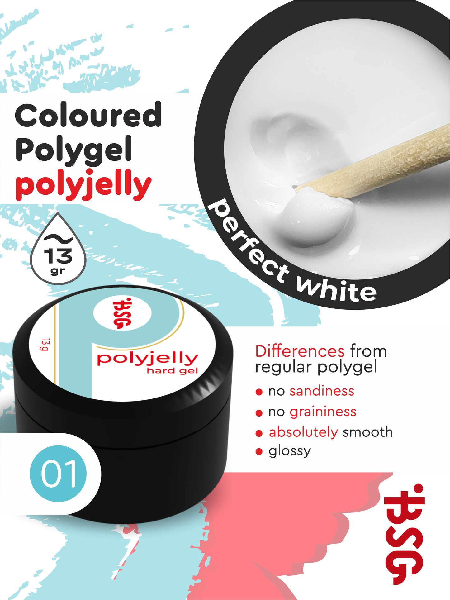 BSG Hard builder gel POLYJELLY #01 (13 g)