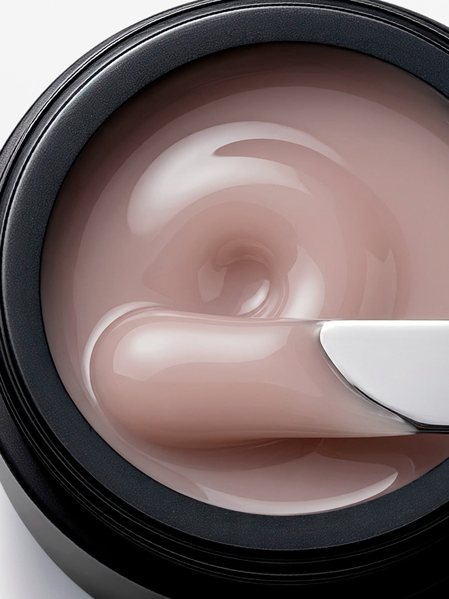 BSG Hard gel for extensions Konfityur #02 LOW VISCOSITY - Natural pink, translucent (13 g)