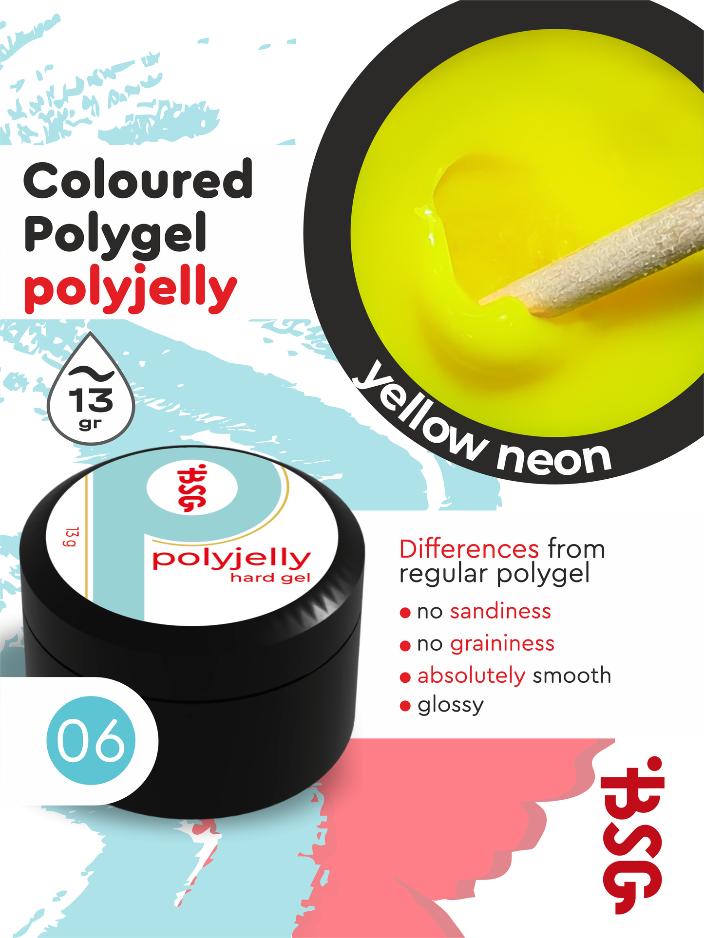 BSG Hard builder gel POLYJELLY #06 (13 g)