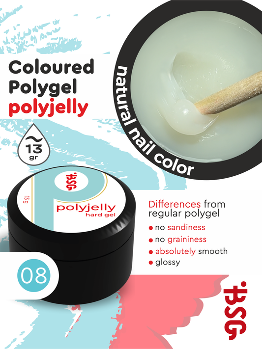 BSG Hard builder gel POLYJELLY #08 (13 g)