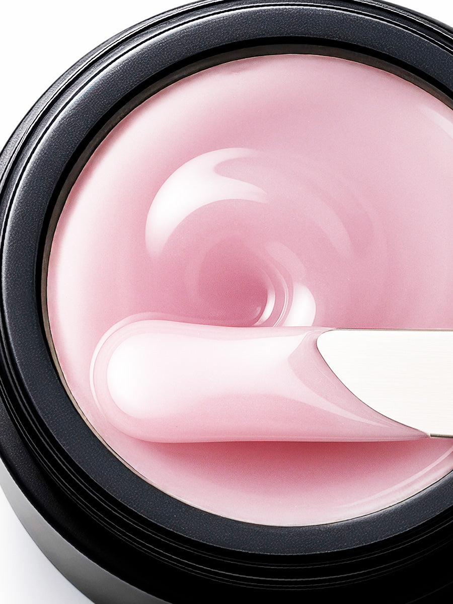 Gel duro BSG para extensiones Konfityur ¹09 BAJA VISCOSIDAD - Perla rosa transparente (13 g)