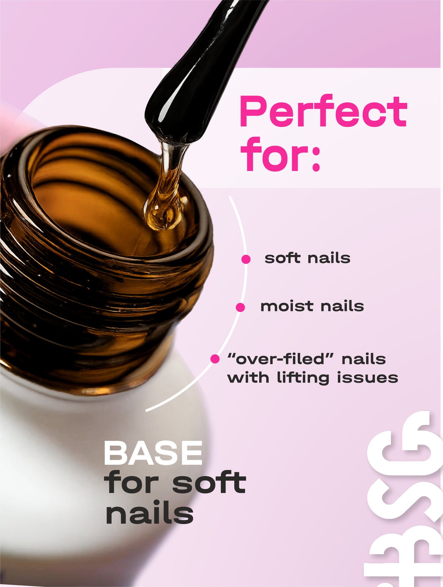 Base en caoutchouc élastique ACRY BSG pour ongles souples (20 ml)