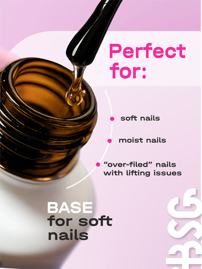 Base en caoutchouc élastique ACRY BSG pour ongles souples (20 ml)