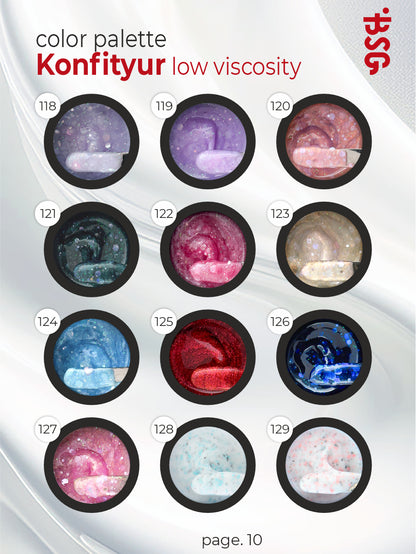 BSG Hard gel for extensions Konfityur #07 LOW VISCOSITY - Pink pearl (13 g)