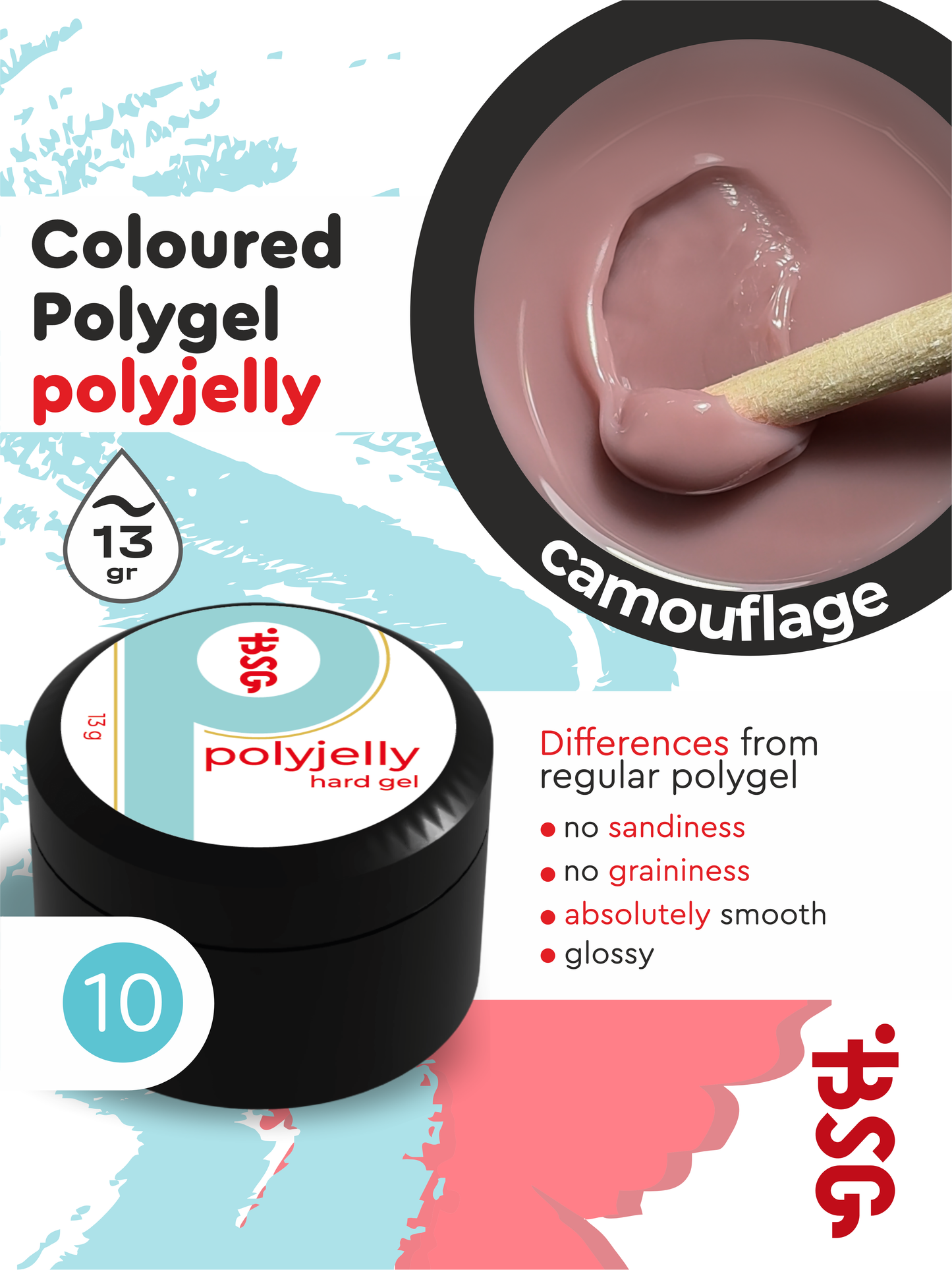 BSG Hard builder gel POLYJELLY #10 (13 g)