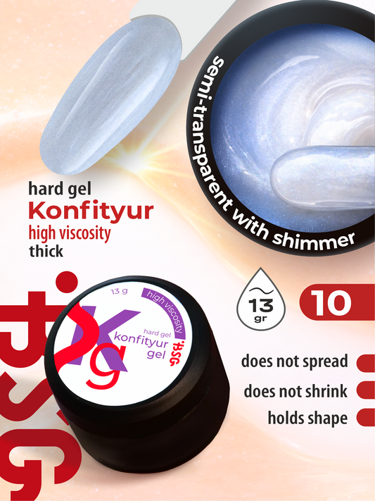 BSG Hard gel for building Konfityur #10 HIGH VISCOSITY (13 g)