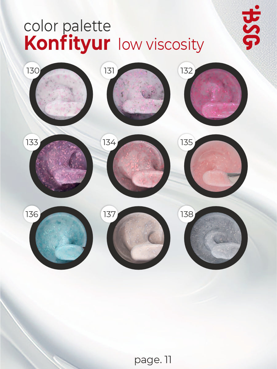 BSG Hard gel for extensions Konfityur #07 LOW VISCOSITY - Pink pearl (13 g)