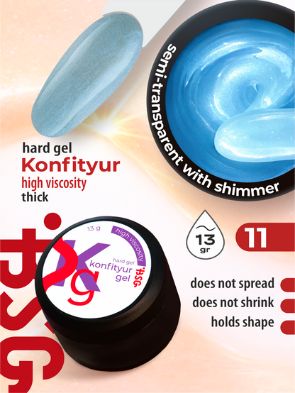 BSG Hard gel for building Konfityur #11 HIGH VISCOSITY (13 g)