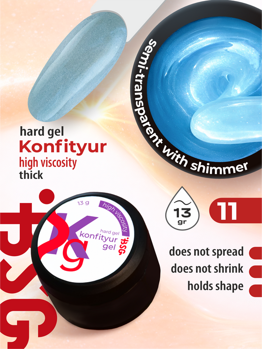 BSG Hard gel for building Konfityur #11 HIGH VISCOSITY (13 g)