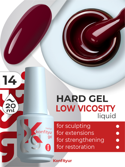 Gel duro BSG en botella Konfityur #03 BAJA VISCOSIDAD - Nude (semitranslúcido) (20 ml)