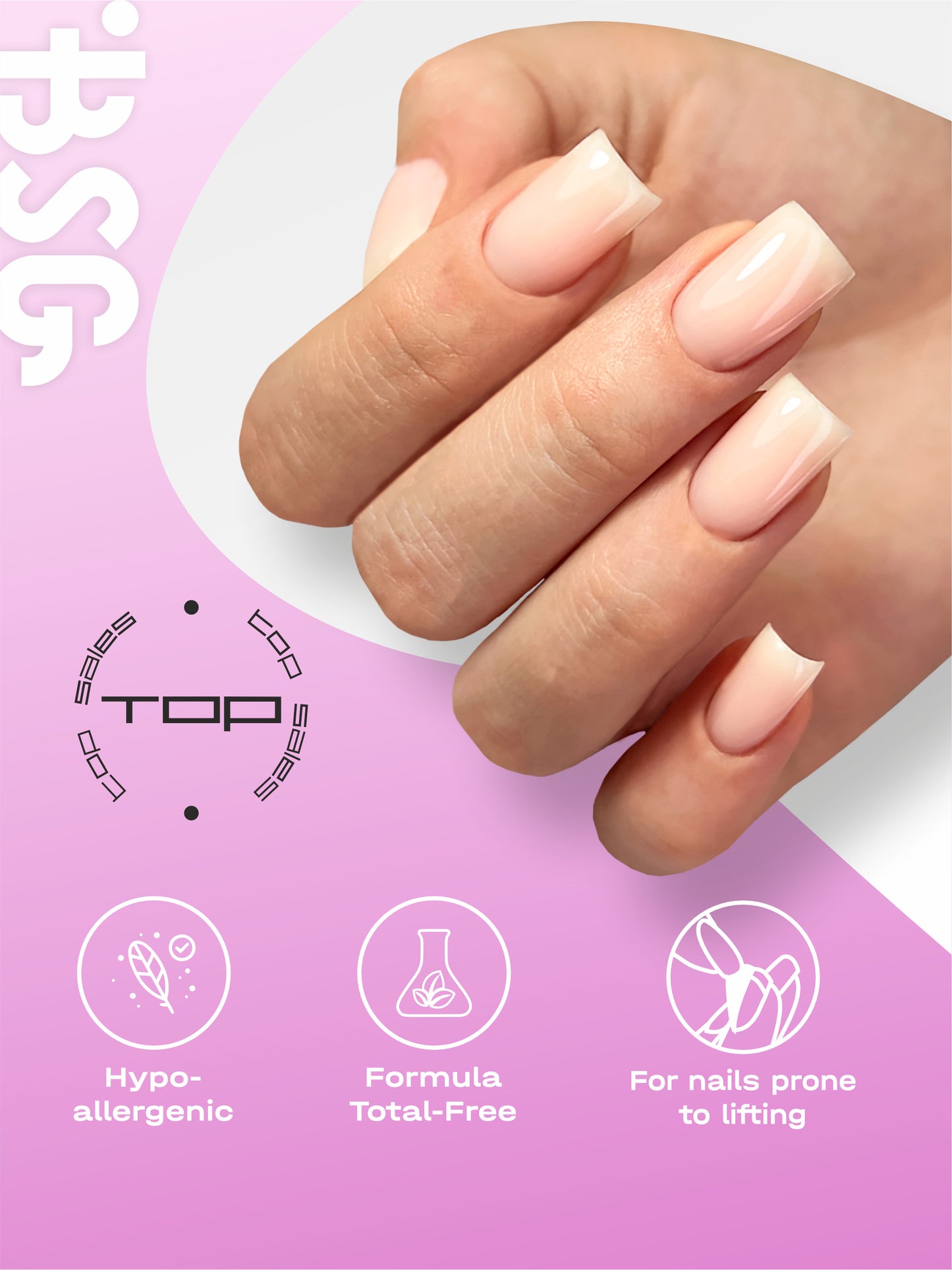 Base en caoutchouc élastique ACRY BSG pour ongles souples (20 ml)