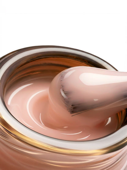 Gel duro BSG en botella Konfityur #23 BAJA VISCOSIDAD - Camuflaje con nota de melocotón (suave, translúcido) (20 ml)