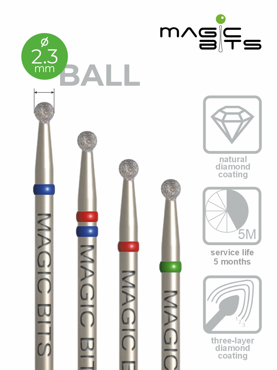 Puntas mágicas de diamante D=2,3 mm