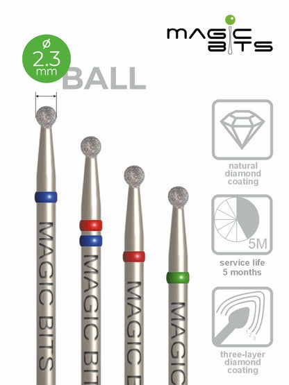 Puntas mágicas de diamante D=2,3 mm