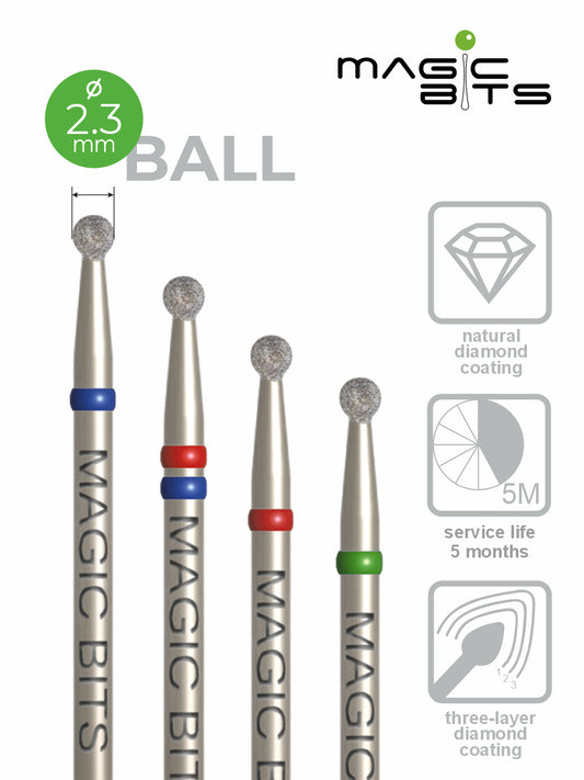 Puntas mágicas de diamante D=2,3 mm