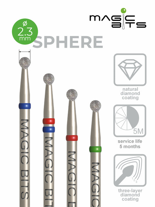 Boule diamantée Magic Bits D=2,3 mm