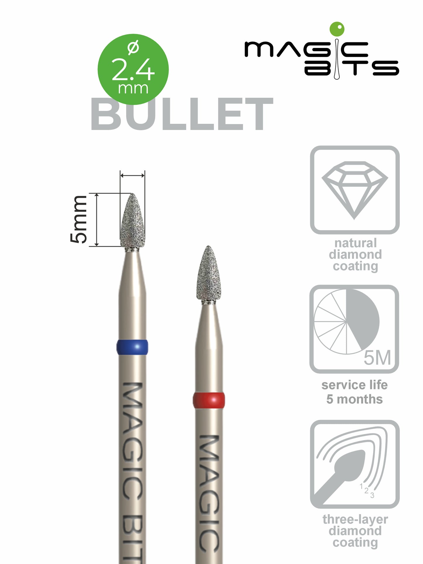 Magic Bits Diamond Bullet D=2,9 mm