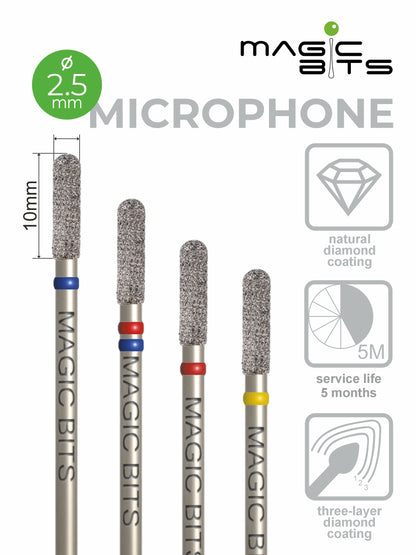 Micrófono de diamante Magic Bits D=2,5 mm