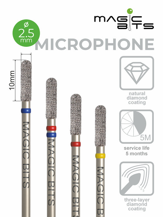 Micro-aiguilles diamant Magic Bits D=2,5 mm