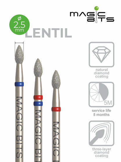Magic Bits Diamant Lentille D=2,5 mm