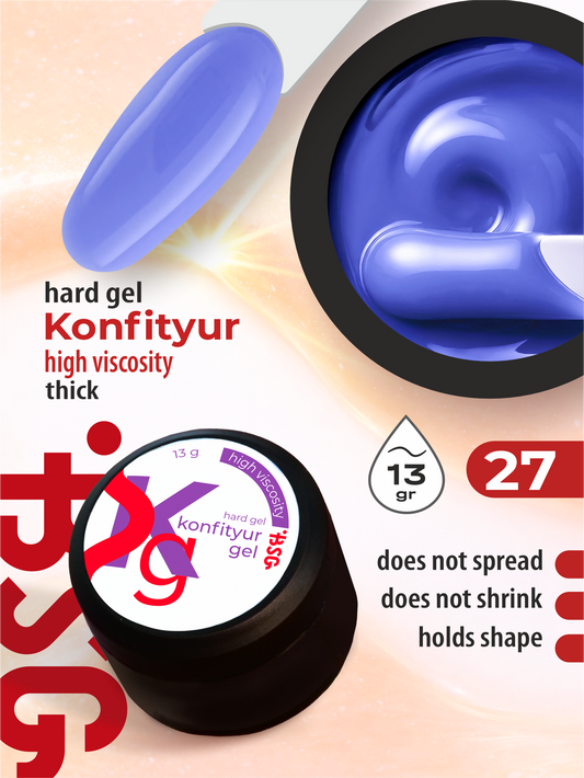 BSG Hard gel for building Konfityur #27 HIGH VISCOSITY (13 g)