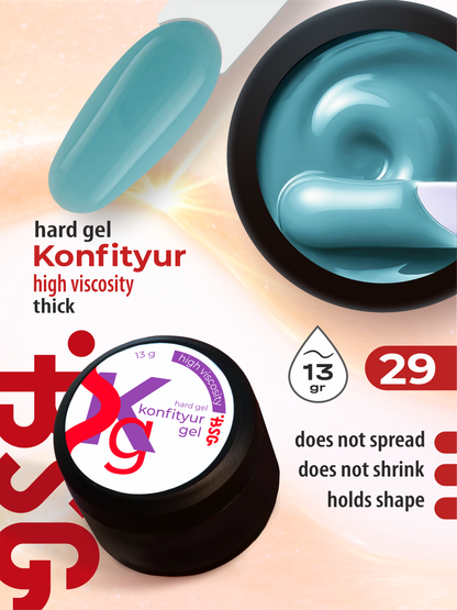 BSG Hard gel for building Konfityur #29 HIGH VISCOSITY (13 g)