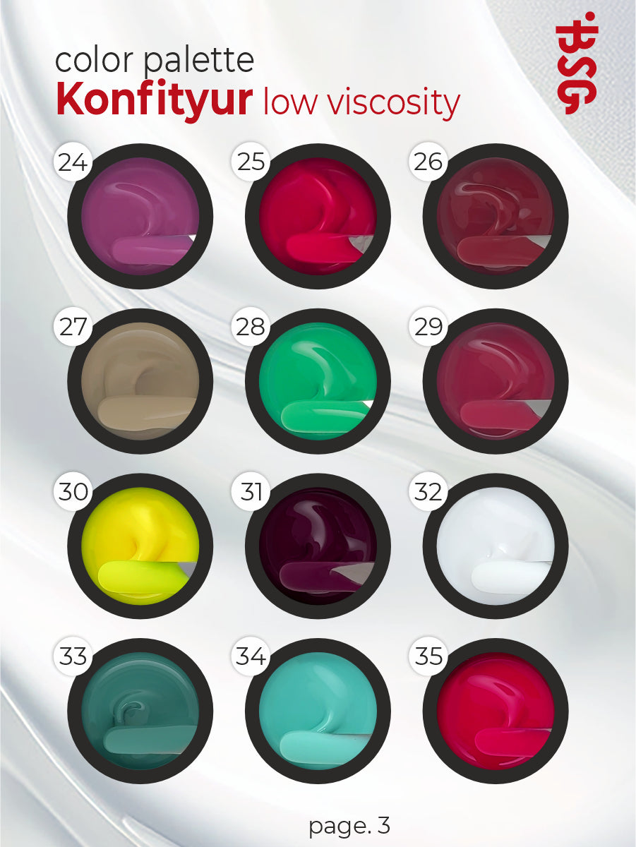 BSG Hard gel for extensions Konfityur #07 LOW VISCOSITY - Pink pearl (13 g)