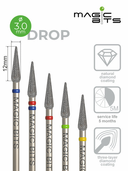 Goutte diamantée Magic Bits D=3,0 mm