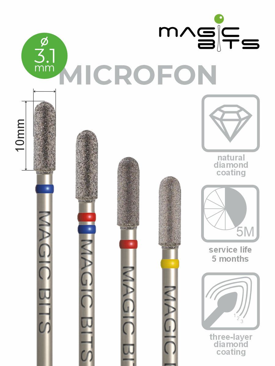 Micrófono de diamante Magic Bits D=3,1 mm