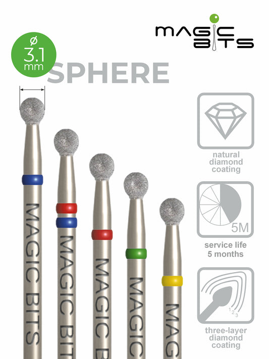 Boule diamantée Magic Bits D=3,1 mm