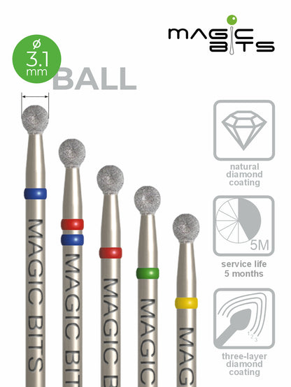 Puntas mágicas de diamante D=3,1 mm