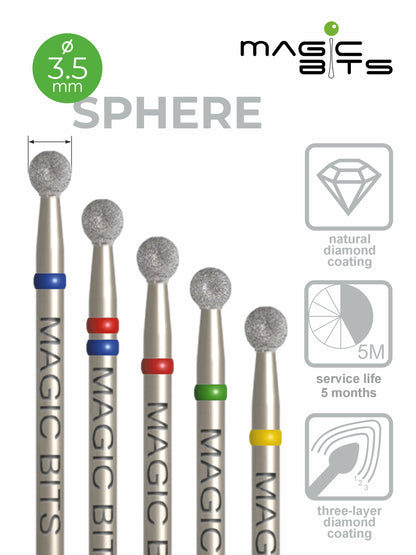 Puntas mágicas de diamante D=3,5 mm