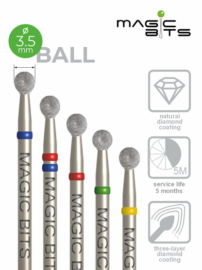 Puntas mágicas de diamante D=3,5 mm