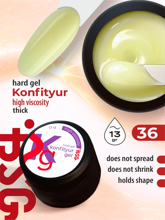 BSG Hard gel for building Konfityur #36 HIGH VISCOSITY (13 g)