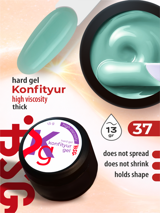 BSG Hard gel for building Konfityur #37 HIGH VISCOSITY (13 g)