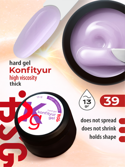 BSG Hard gel for building Konfityur #39 HIGH VISCOSITY (13 g)