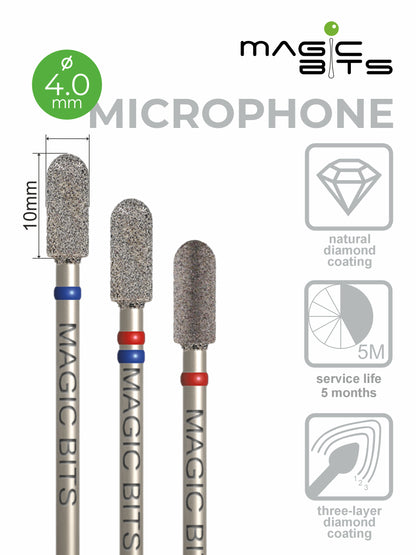Microphone diamant Magic Bits D=4,0 mm