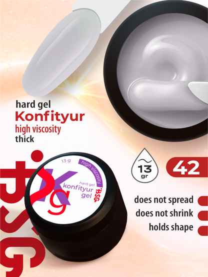 BSG Hard gel for building Konfityur #42 HIGH VISCOSITY (13 g)