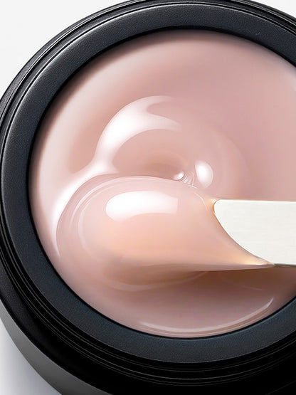 BSG Hard gel for extensions Konfityur ¹43 LOW VISCOSITY - Transparent shade of the most delicate camouflage with a peach note (13 g)