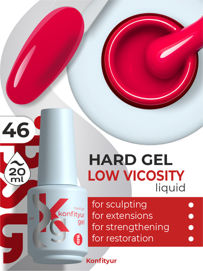Gel duro BSG en botella Konfityur #03 BAJA VISCOSIDAD - Nude (semitranslúcido) (20 ml)