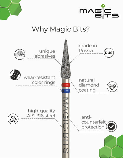 Cylindre de pédicure Magic Bits D=8 mm