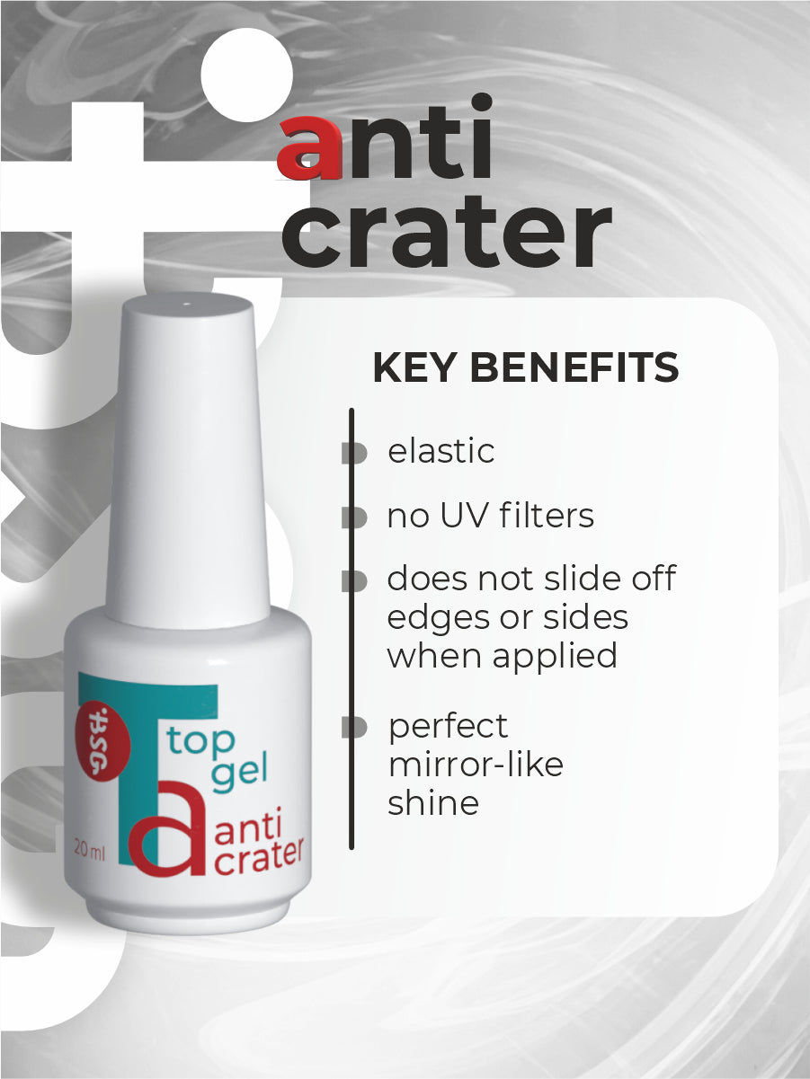 BSG Top Anticrater (Anticrater) - gel superior, aplicación “sin cráteres” (20 ml)