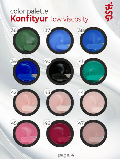 BSG Hard gel for extensions Konfityur #07 LOW VISCOSITY - Pink pearl (13 g)