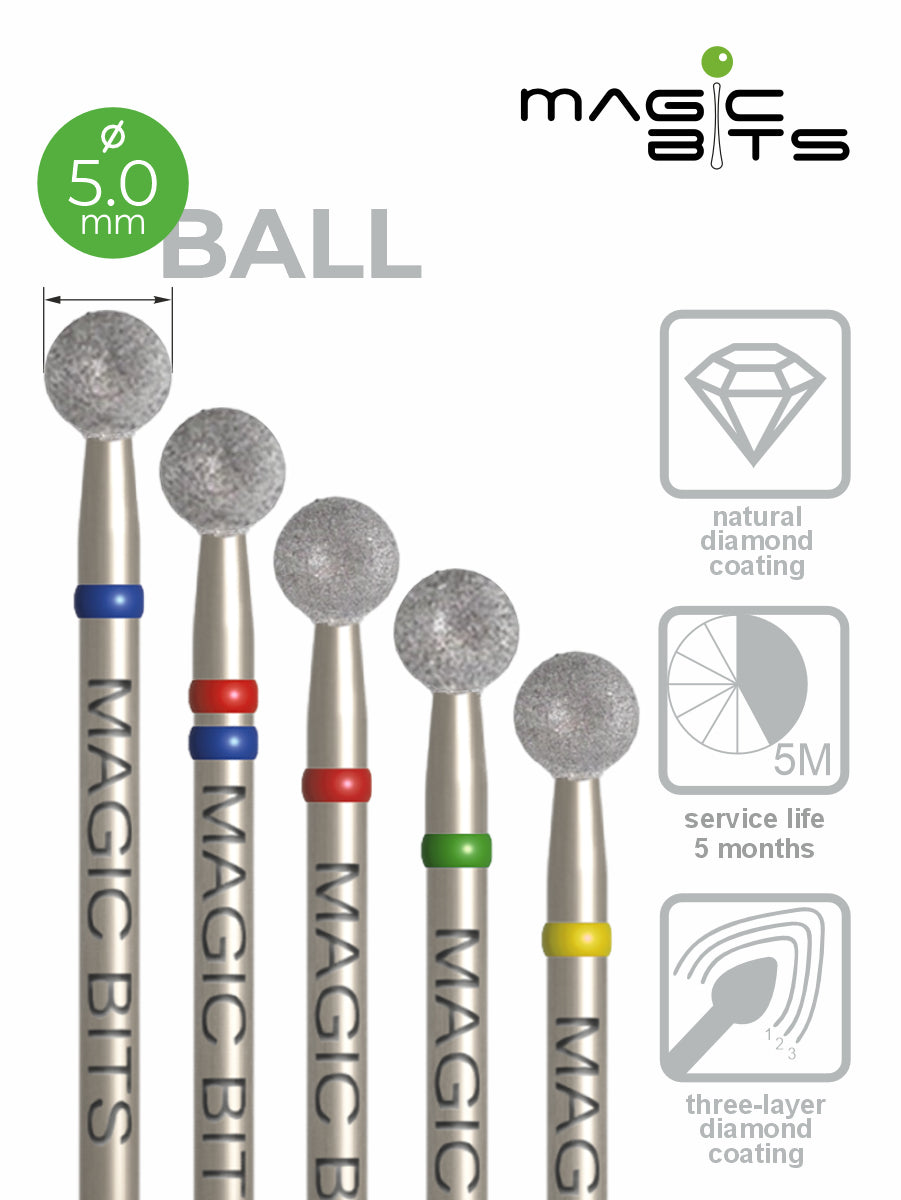 Puntas mágicas de diamante D=5,0 mm
