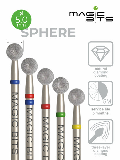Puntas mágicas de diamante D=5,0 mm