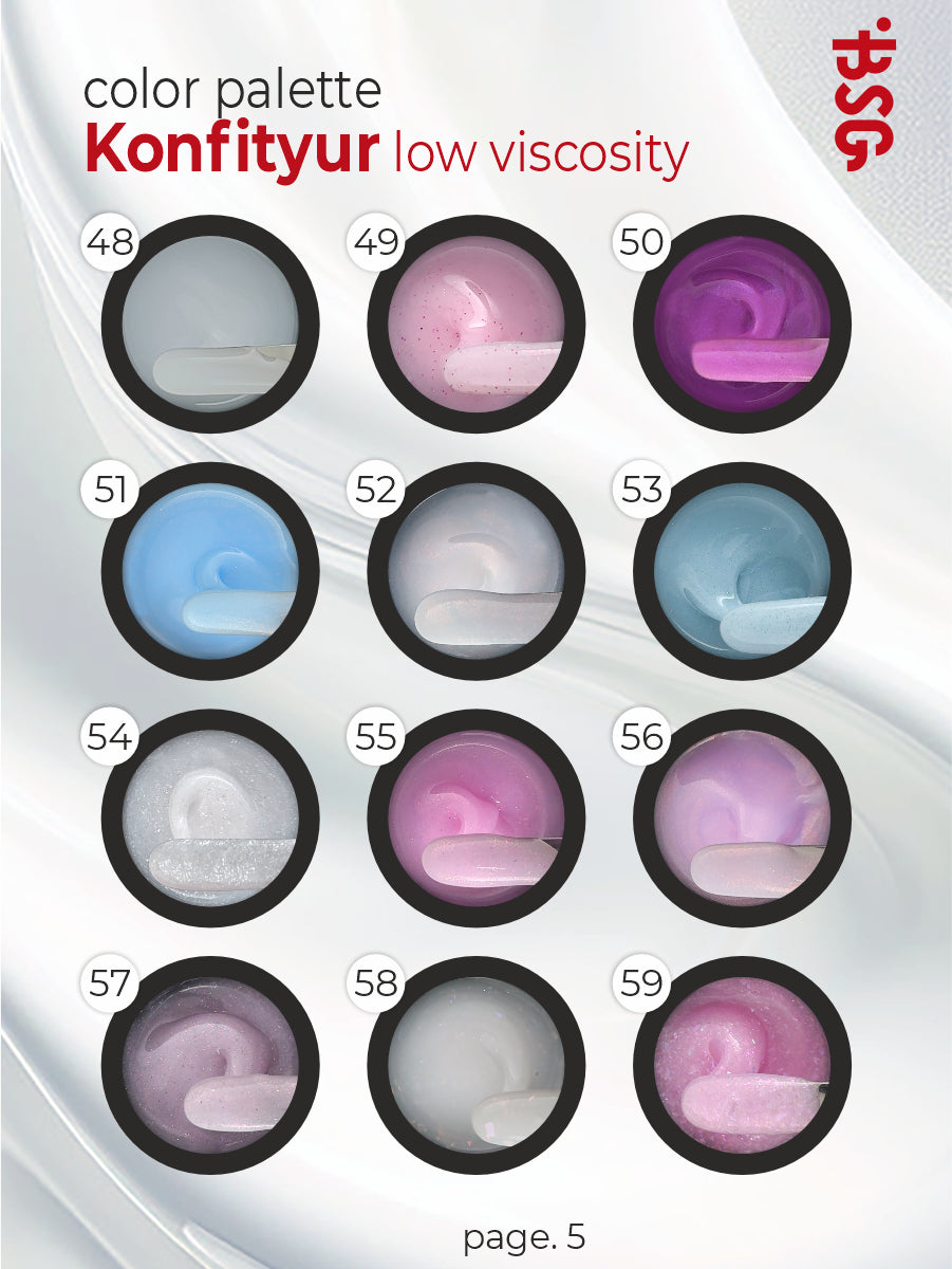 BSG Hard gel for extensions Konfityur #07 LOW VISCOSITY - Pink pearl (13 g)