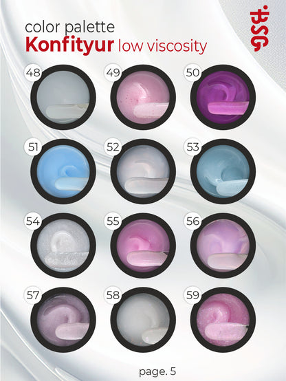 BSG Hard gel for extensions Konfityur #07 LOW VISCOSITY - Pink pearl (13 g)