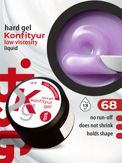 Gel duro BSG para extensiones Konfityur ¹135 BAJA VISCOSIDAD - Colección Sumer Sundresses (13 g)